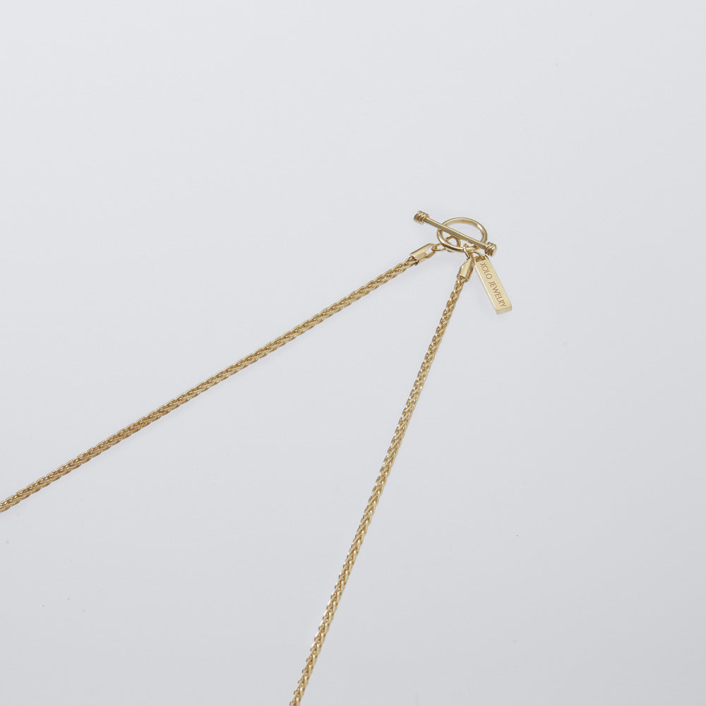 Spike Link Necklace -Gold-
