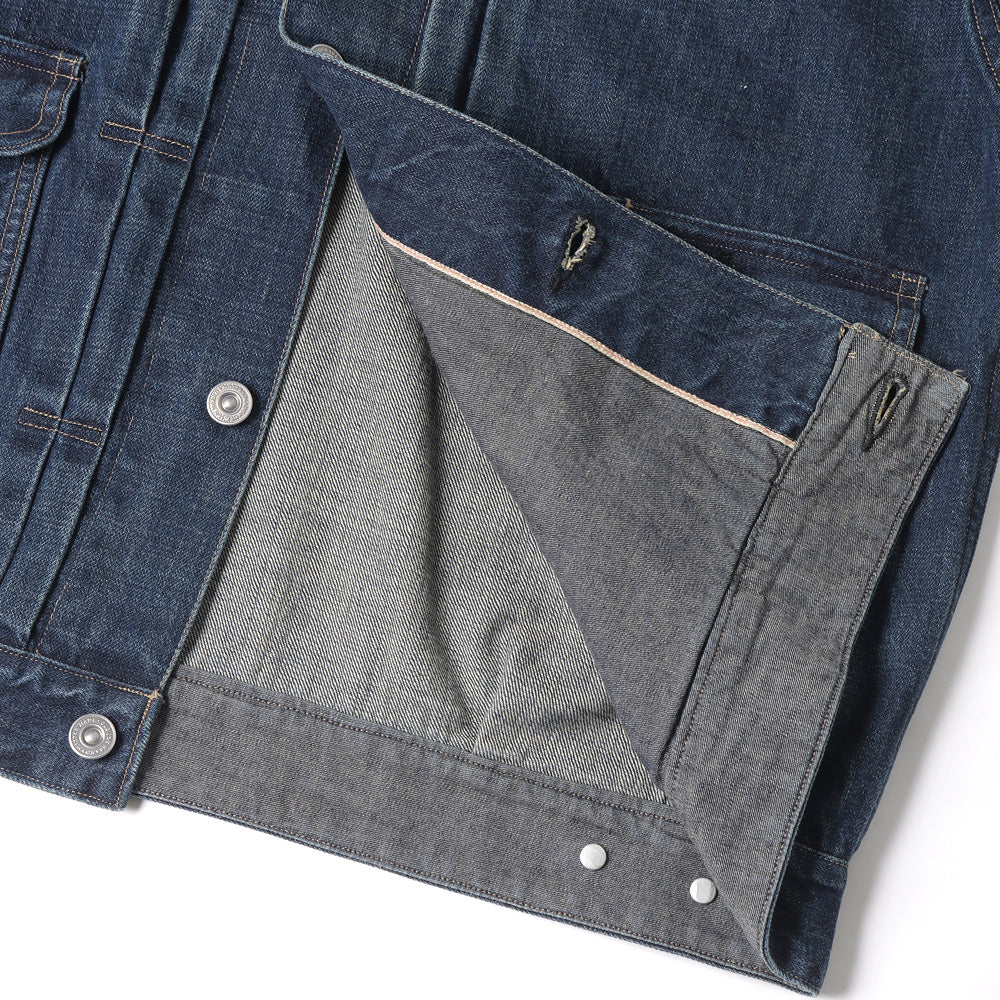 LOWER FLAP POCKET JEAN JACKET(FADE INDIGO)