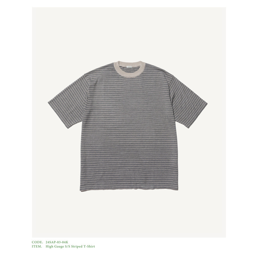High Gauge S/S Striped T-Shirt