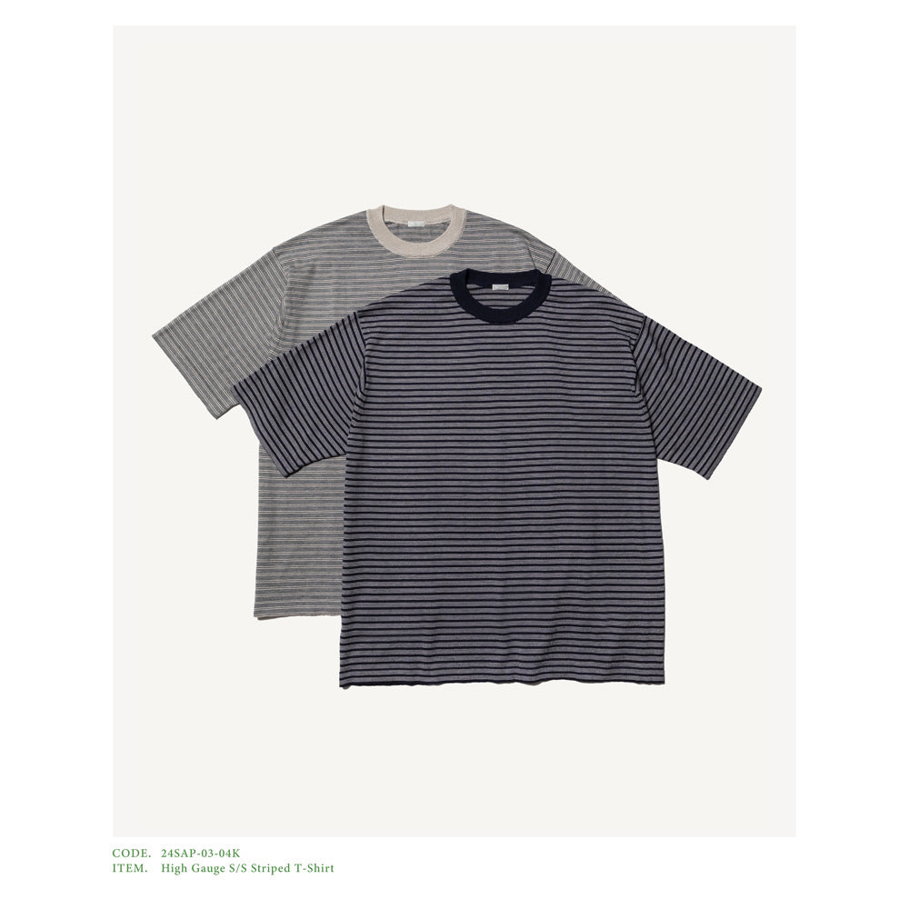 High Gauge S/S Striped T-Shirt