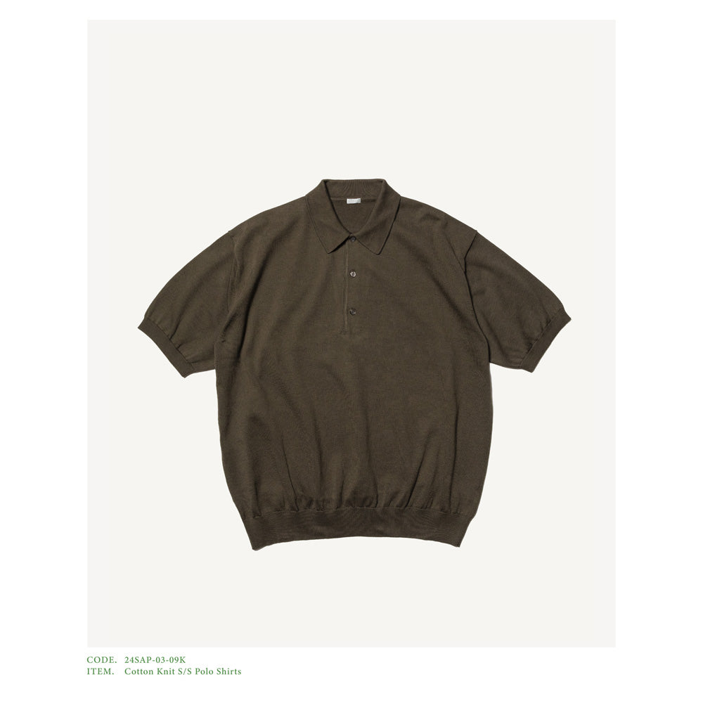 Cotton Knit S/S Polo Shirts