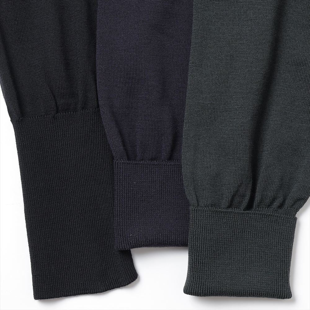 Wool Knit L/S Polo Shirts