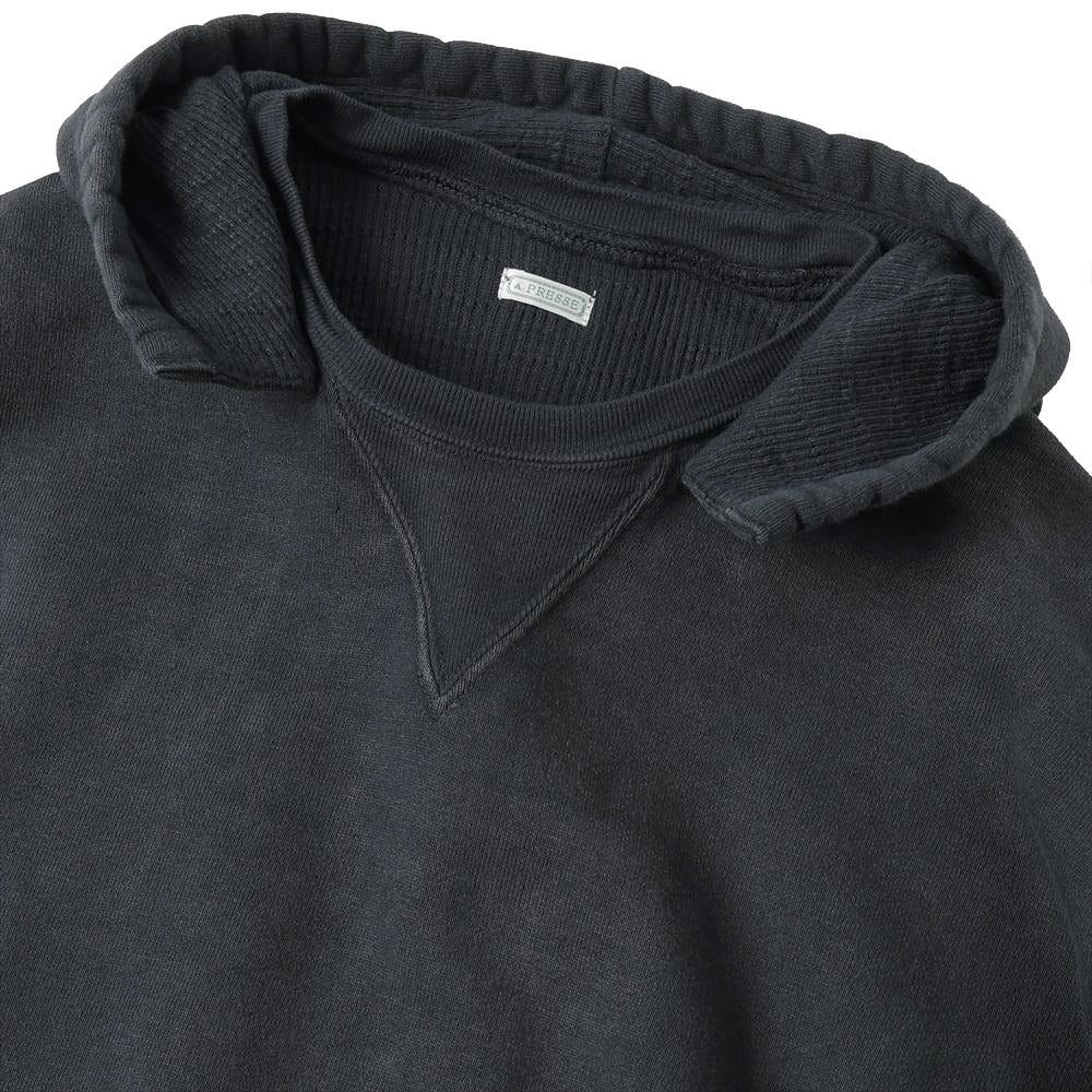 Vintage Attached Hood Sweat Parka