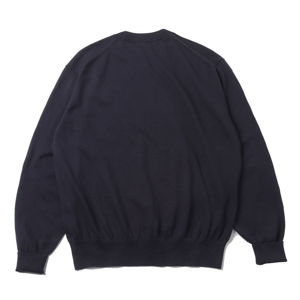 Cotton knit crewneck pullover