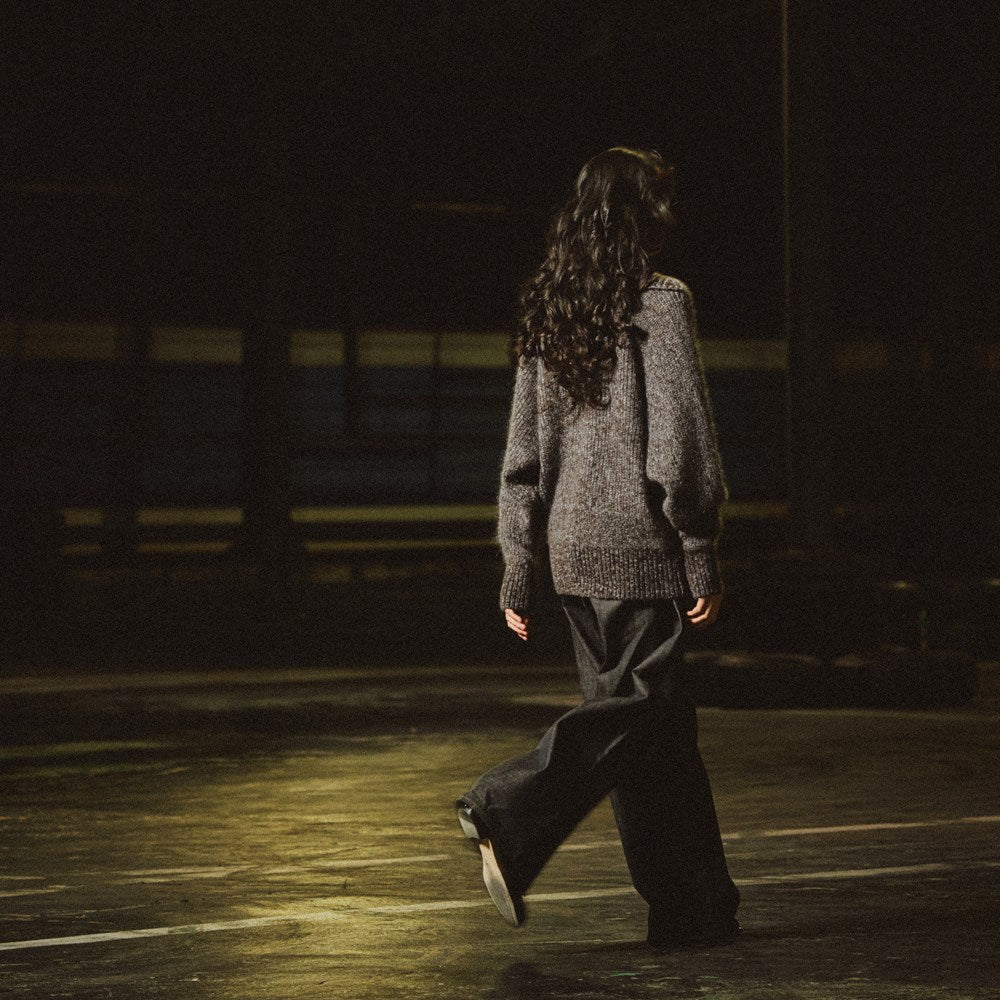 MODERN DENIM TROUSERS WIDE CUT