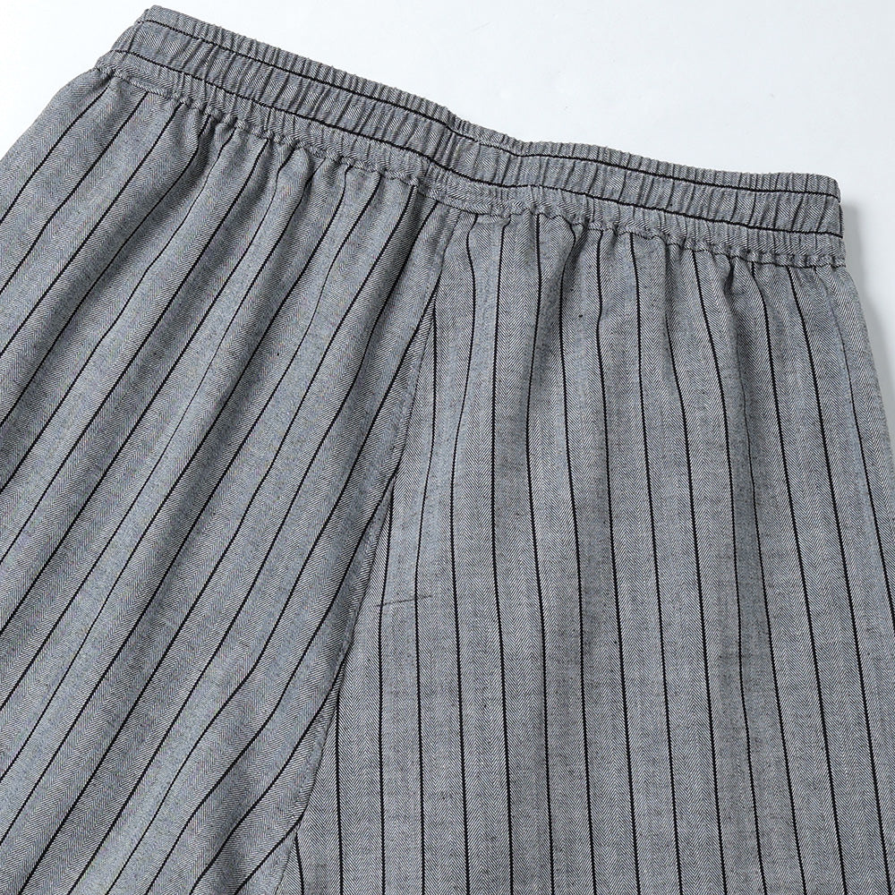 Cotton Herringbone Stripe Big Trunks Shorts