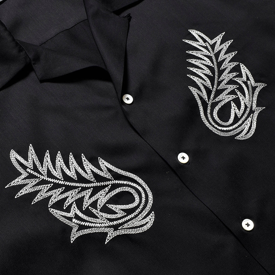 Cu.Denim Boot Crest Open Collar SH