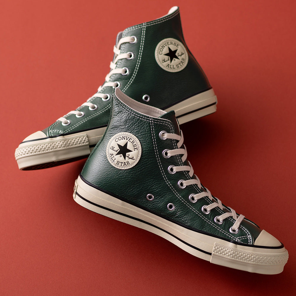 LEATHER ALL STAR J HI(DEEP GREEN)