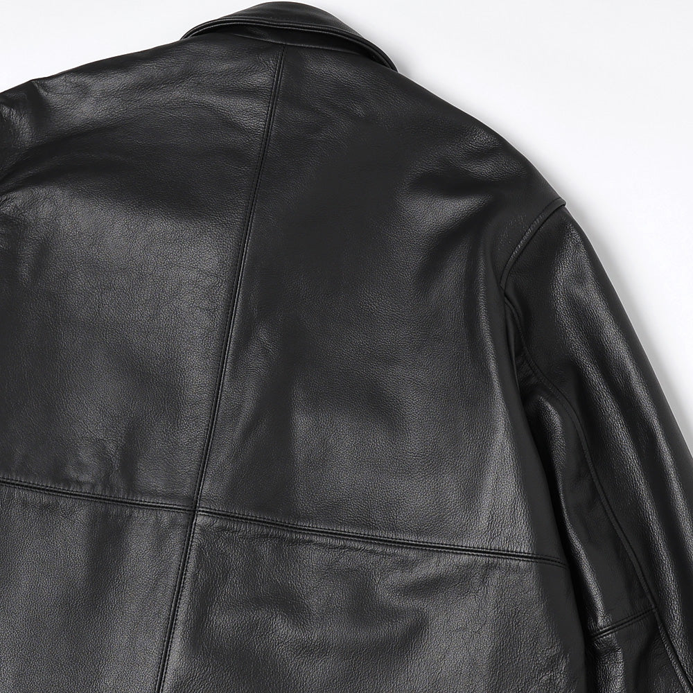 LEATHER CAR COAT