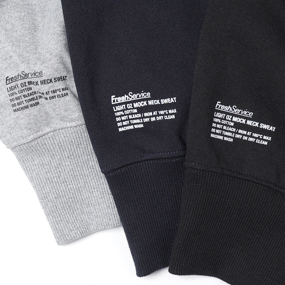 LIGHT OZ MOCK NECK SWEAT