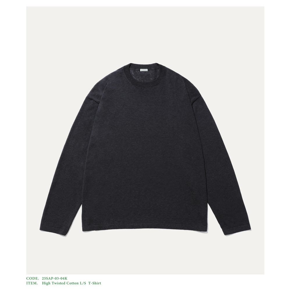 High Twisted Cotton L/S T-Shirt