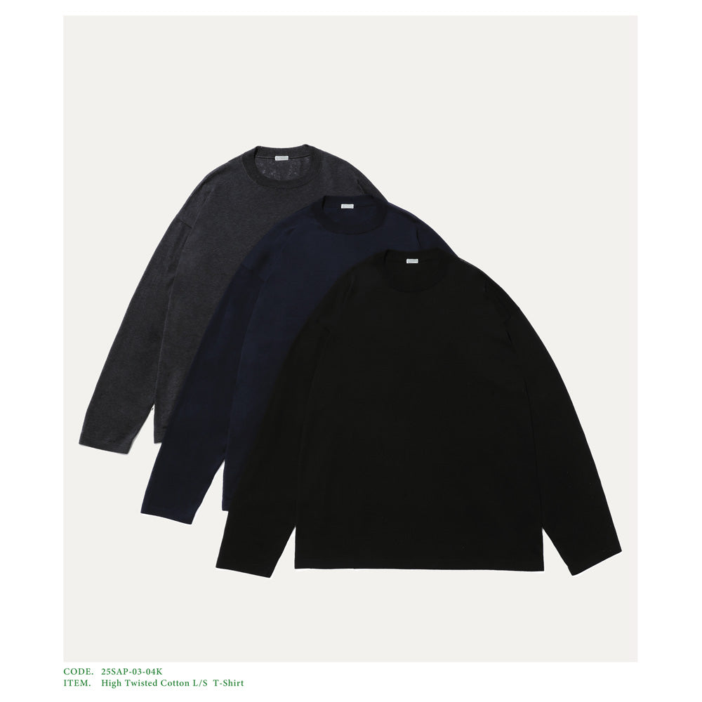 High Twisted Cotton L/S T-Shirt