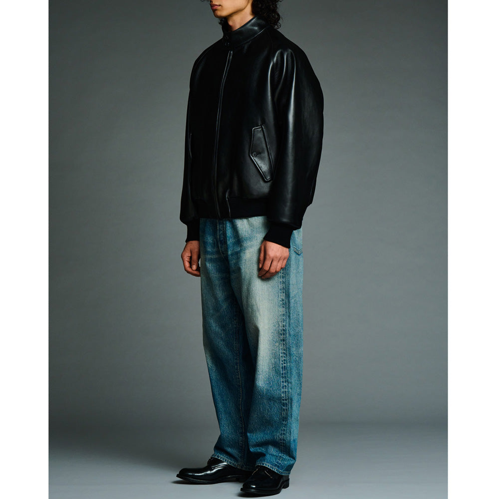 Leather Harrington Jacket