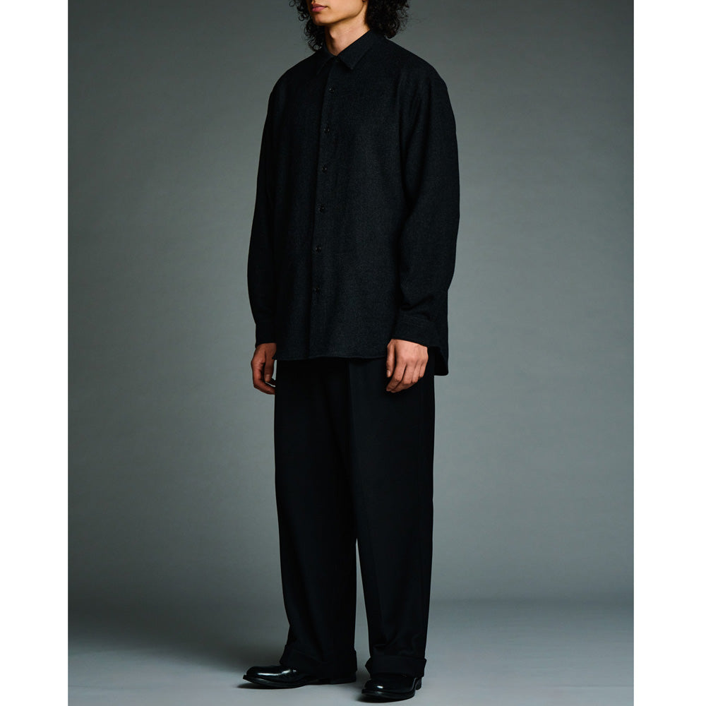 Wool Regular Collar Shirt