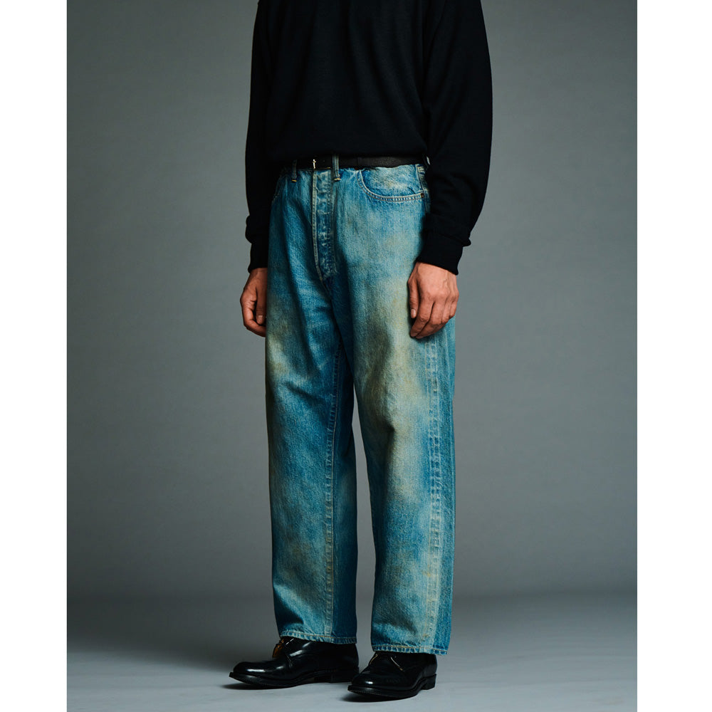 No.37 Washed Wide Denim Pants