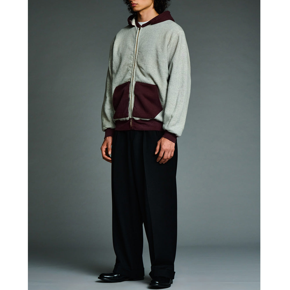 Vintage Attached Hood Zip Parka