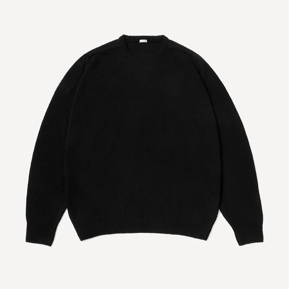 Washed Silk Nep Crew Neck Sweater