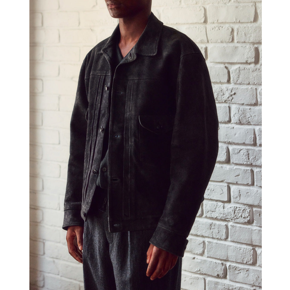 PATINA HORSE-HIDE JEAN JACKET (ROUGH OUT)