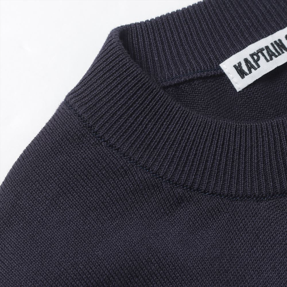 Cotton Knit Crewneck Pullover