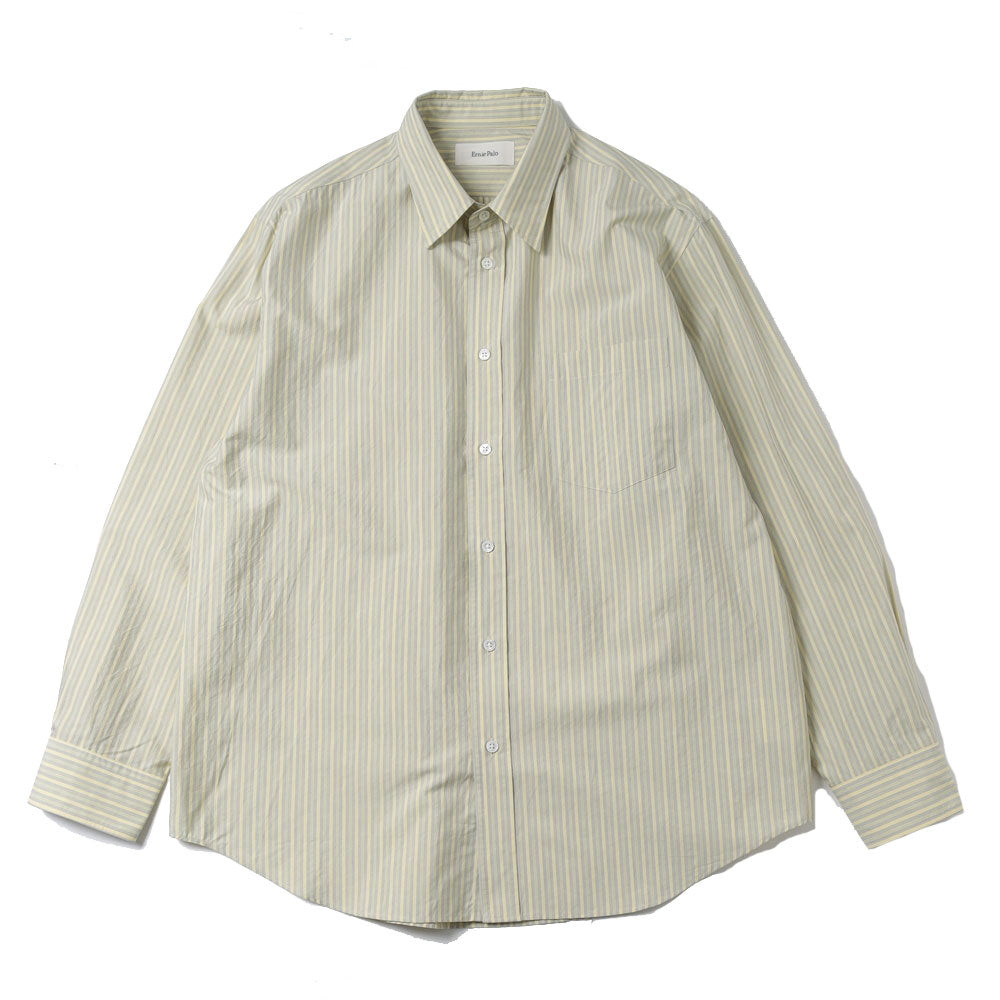 Silk Cotton Stripe Shirt