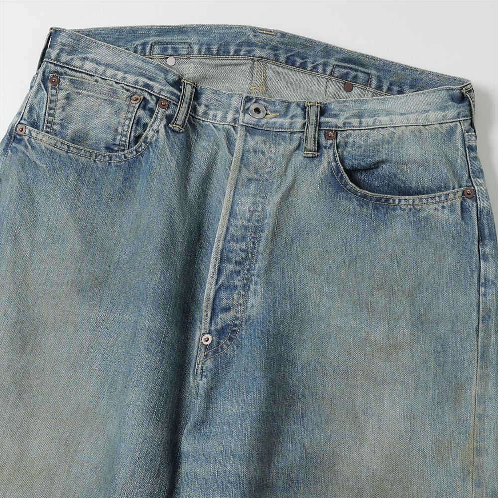 No.37 Washed Wide Denim Pants(INDIGO)