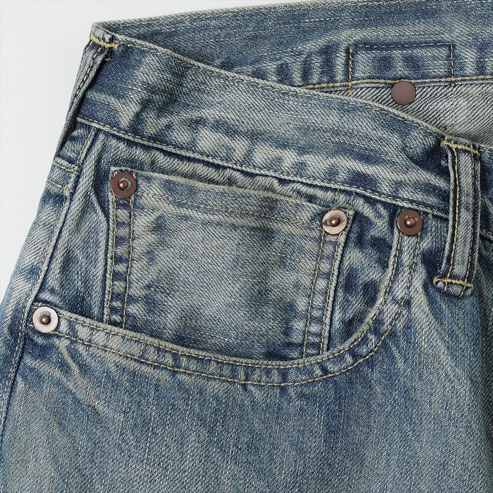 No.37 Washed Wide Denim Pants(INDIGO)