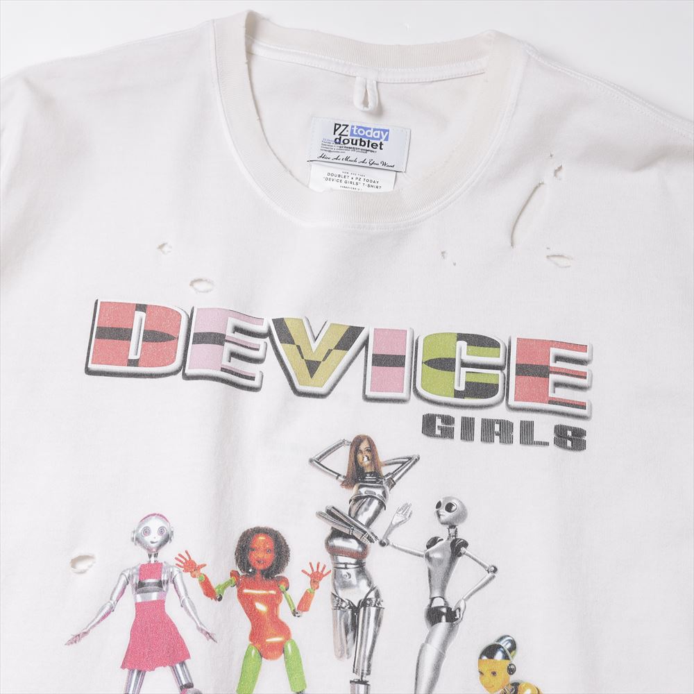 DOUBLET × PZ TODAY DEVICE GIRLS T-SHIRT