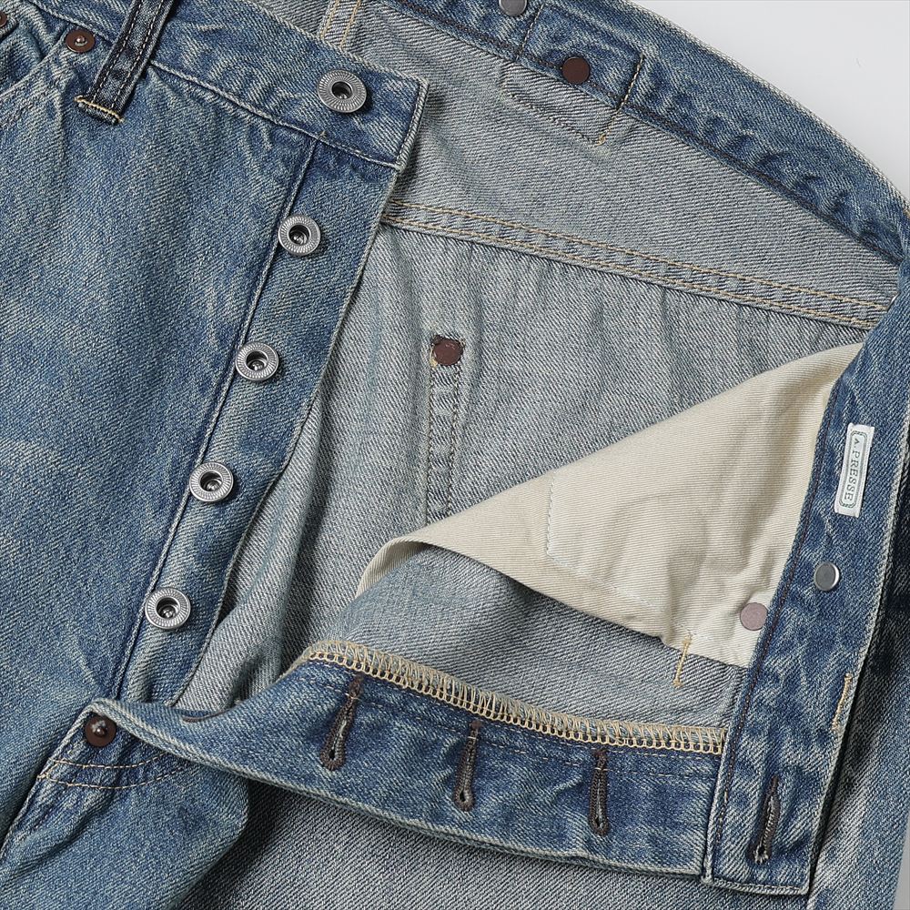 No.22 Washed Wide Denim Pants(INDIGO)
