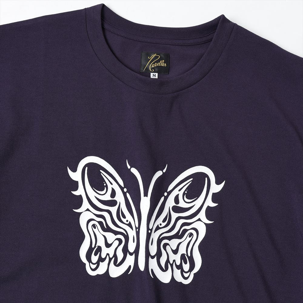 NEEDLES × Kae Tanaka S/S Crew Neck Tee - Poly Jersey / KT Papillon