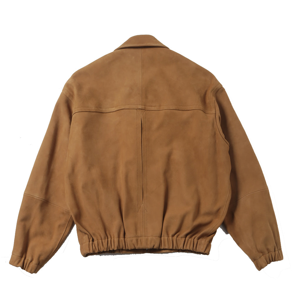 LAMB SUEDE ZIP BLOUSE