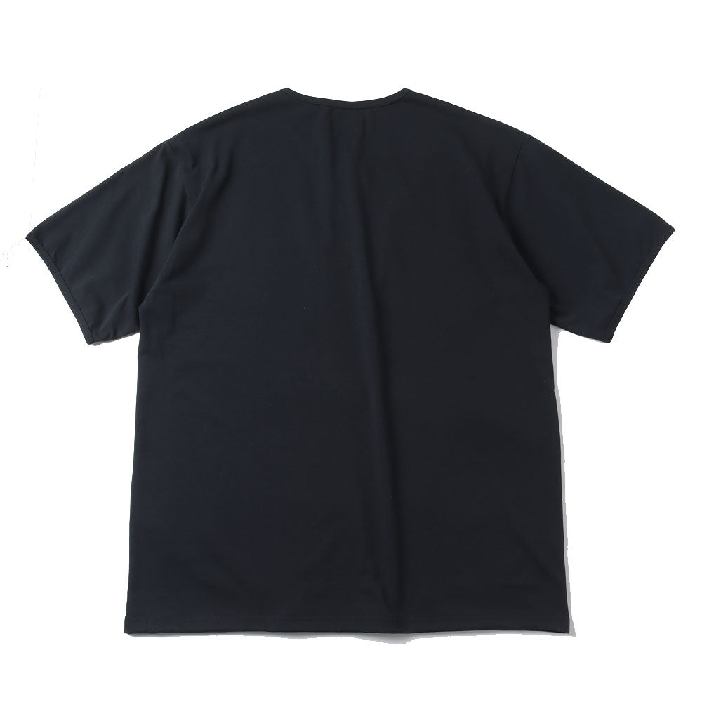 S/S Henley Neck Tee - Poly Jersey