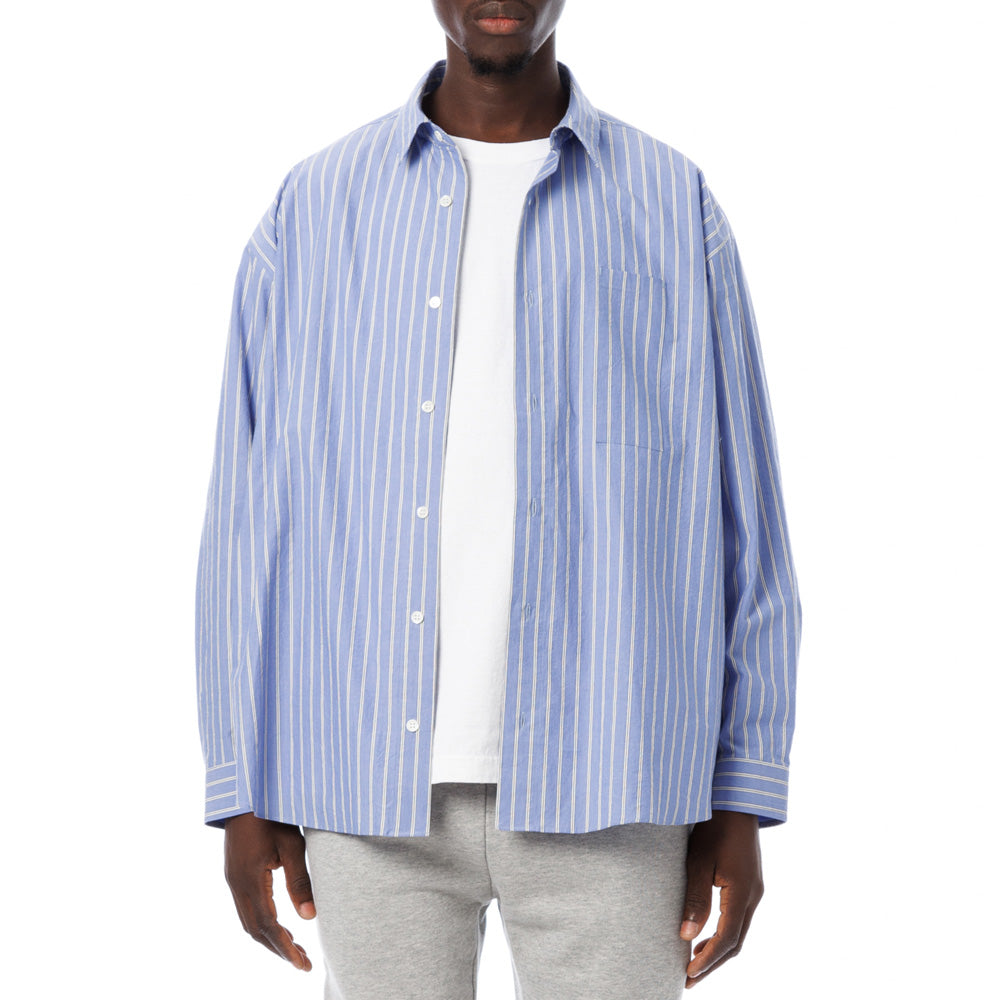 Stripe Oversized Pocket Shirt