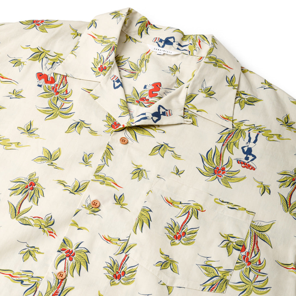 Open Collar S/S Shirt