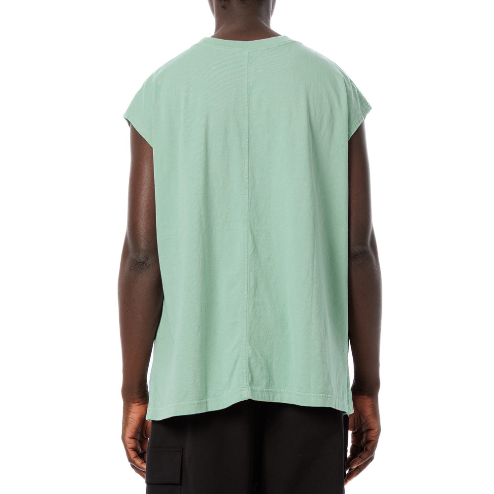 American Cotton Slit Sleeveless Tee