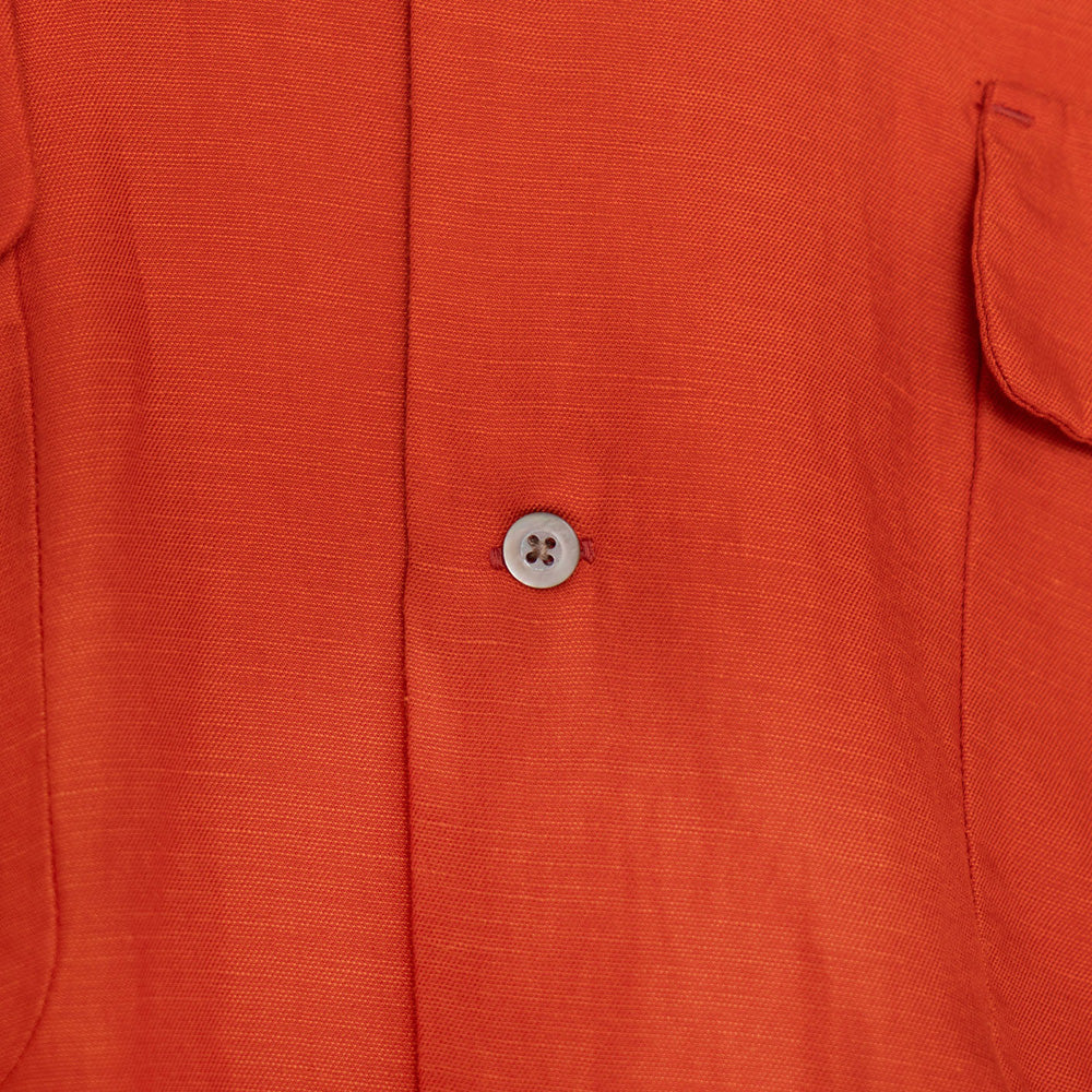 Open Collar Cupra Hemp Shirt