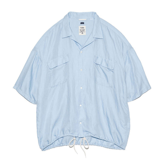 Open Collar Cupra Hemp S/S Shirt