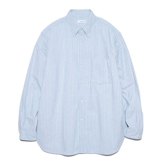 Button Down Stripe Wind Shirt