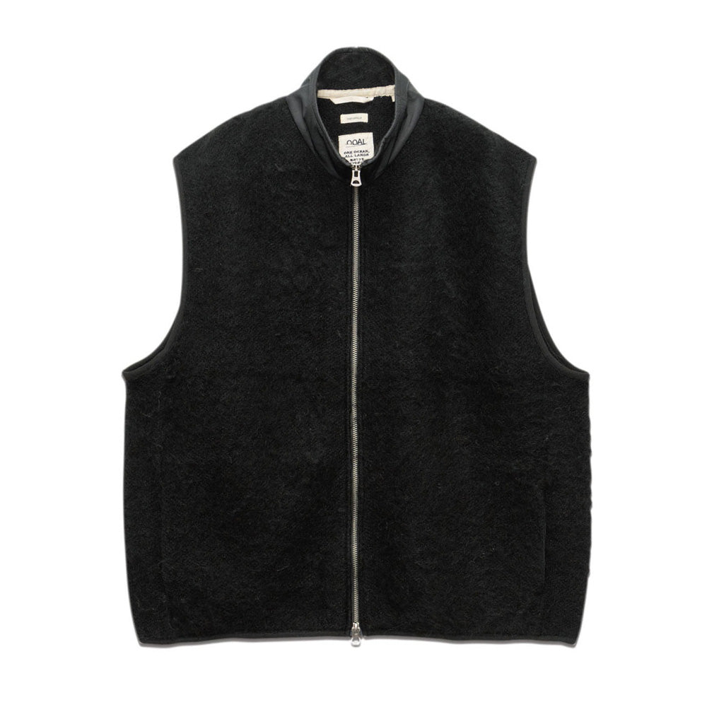 Zip-Up Mohair Vest
