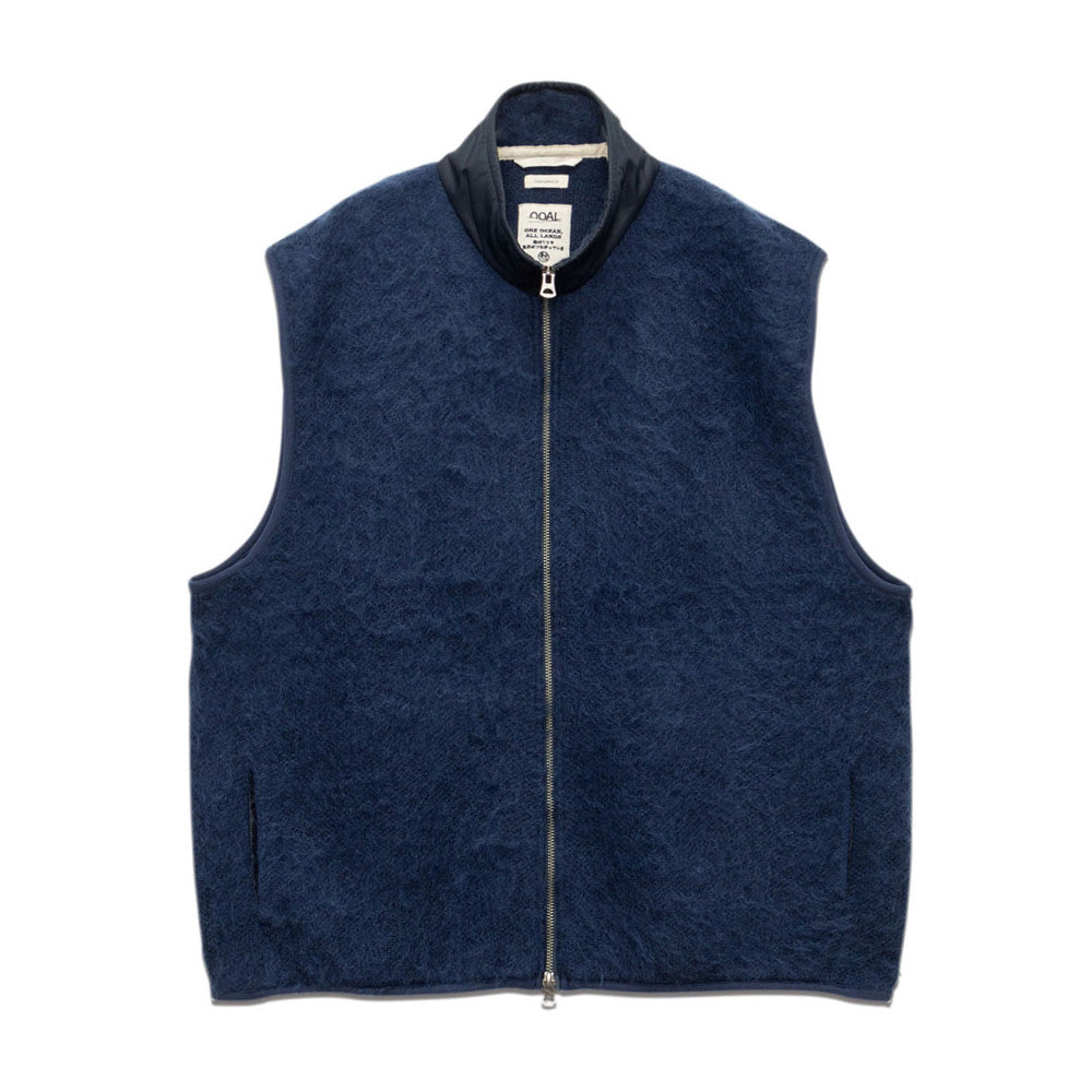 Zip-Up Mohair Vest