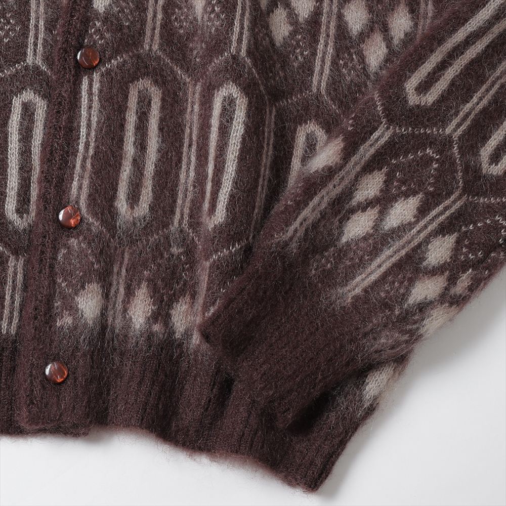 Mohair Cardigan - Geometric