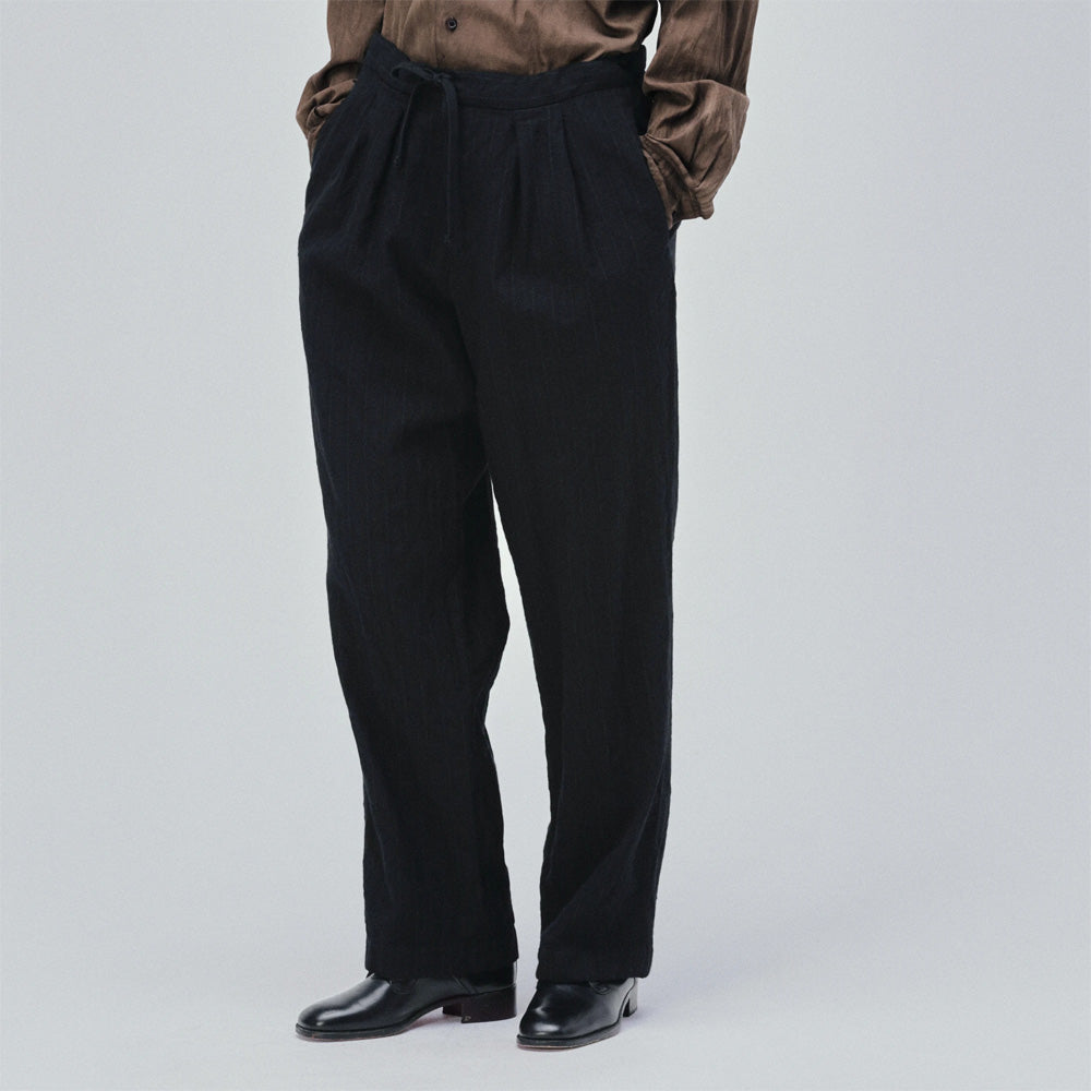 Wool Stripe Easy Trousers