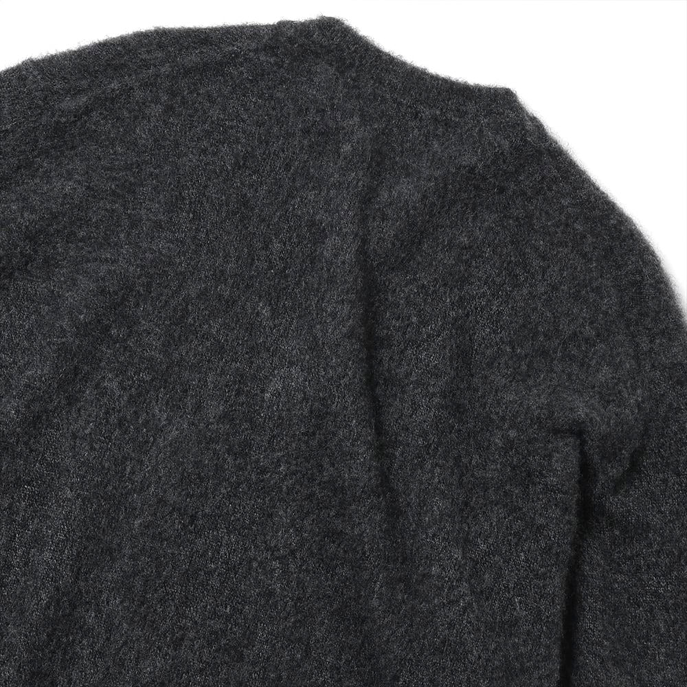 Cashmere Middle Gauge Henley Neck Sweater