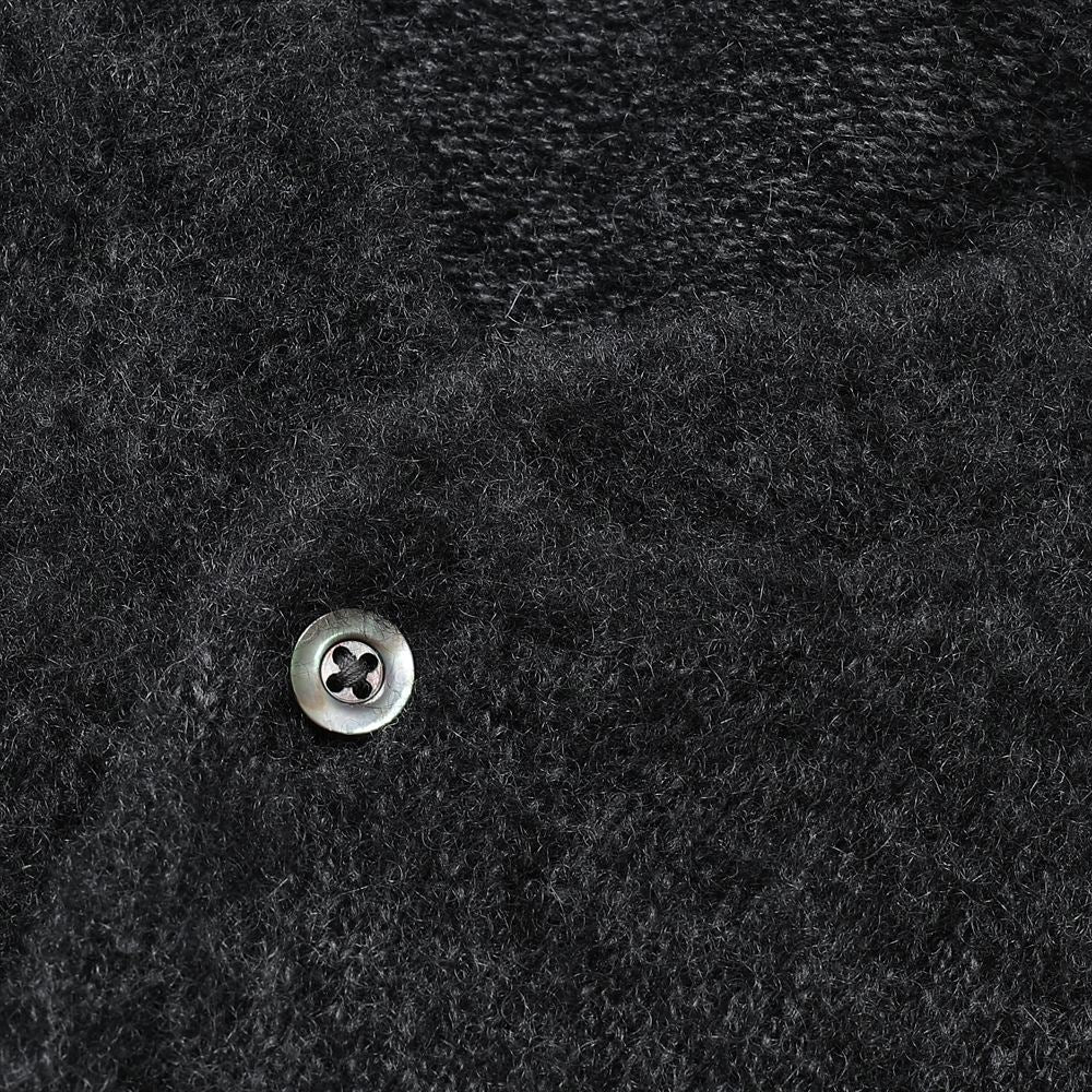 Cashmere Middle Gauge Henley Neck Sweater