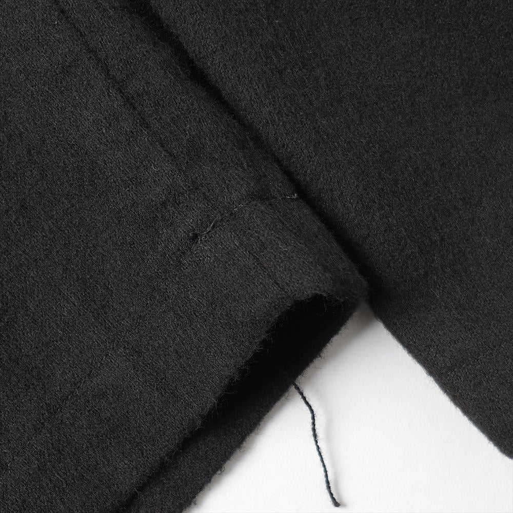 Cotton flannel tapered trousers