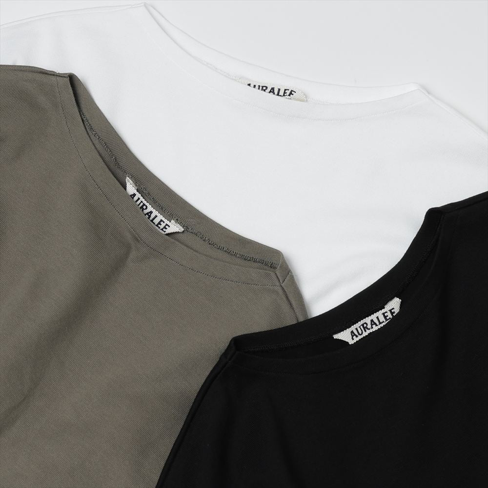 LUSTER PLAITING BOAT-NECK L/S TEE