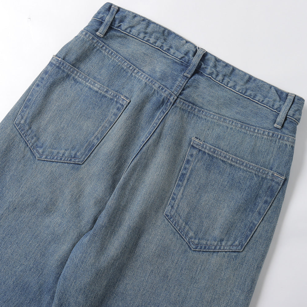 SELVEDGE FADED LIGHT DENIM PANTS