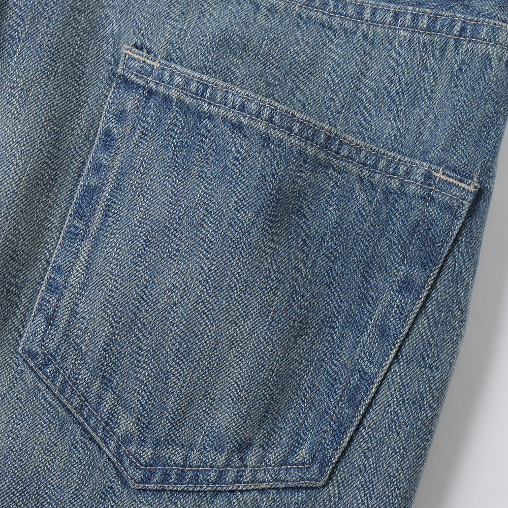 SELVEDGE FADED LIGHT DENIM PANTS