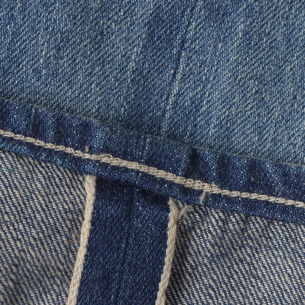 SELVEDGE FADED LIGHT DENIM PANTS