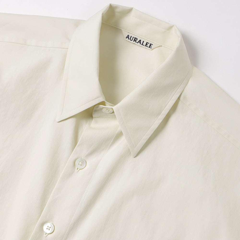 WASHED FINX TWILL BIG HALF SLEEVED SHIRT