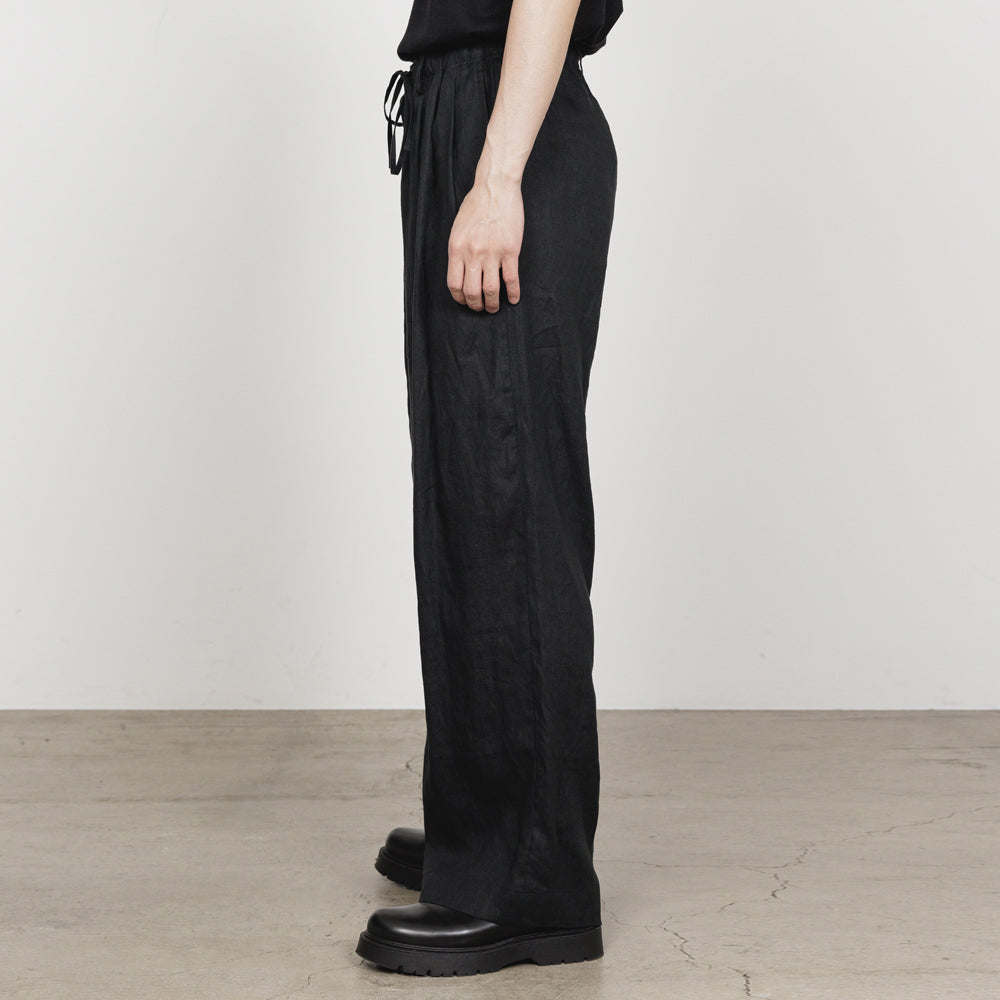 TRIPLE PLEATED EASY TROUSERS HEMP